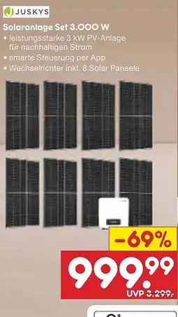 Netto Marken-Discount JUSKYS Solaranlage Set 3.000 W Angebot