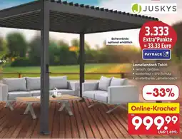 Netto Marken-Discount JUSKYS Lamellendach Tahiti Angebot