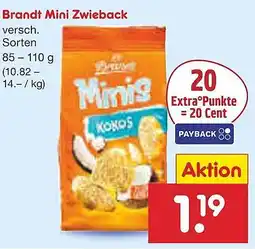 Netto Marken-Discount Brandt Mini Zwieback Angebot