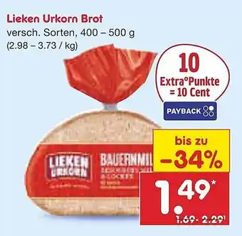 Netto Marken-Discount Lieken Urkorn Brot Angebot