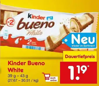 Netto Marken-Discount Kinder Bueno White Angebot