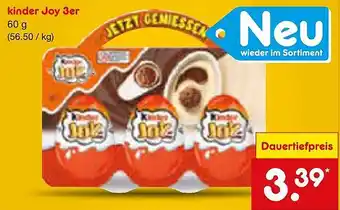 Netto Marken-Discount kinder Joy 3er Angebot