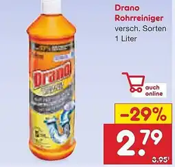 Netto Marken-Discount Drano Rohrreiniger Angebot