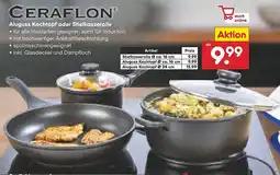 Netto Marken-Discount CERAFLON Aluguss Kochtopf oder Stielkasserolle Angebot