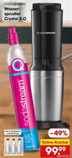 Netto Marken-Discount sodastream Wasser- sprudler Crystal 3.0 Angebot