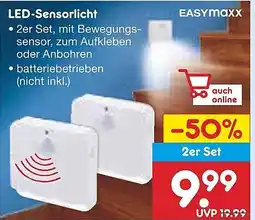 Netto Marken-Discount EASYMAXX LED-Sensorlicht Angebot