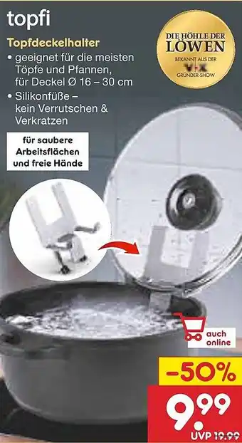 Netto Marken-Discount topfi Topfdeckelhalter Angebot