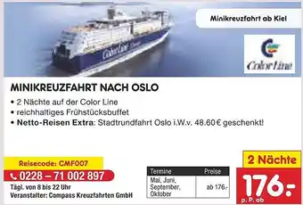 Netto Marken-Discount Minikreuzfahrt nach oslo Angebot
