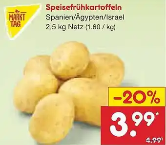 Netto Marken-Discount MARKT TAG Speisefrühkartoffeln Angebot