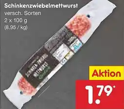 Netto Marken-Discount Schinkenzwiebelmettwurst Angebot