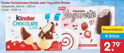 Netto Marken-Discount kinder Schokoladen Stieleis oder Yogurette Stieleis Angebot