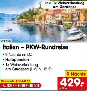 Netto Marken-Discount Italien - PKW-Rundreise Angebot
