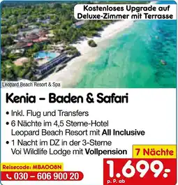 Netto Marken-Discount Kenia – Baden & Safari Angebot