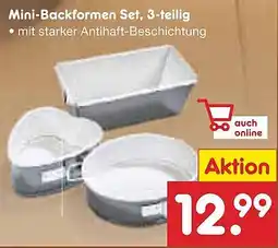 Netto Marken-Discount Mini-Backformen Set, 3-teilig Angebot