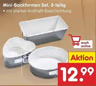 Netto Marken-Discount Mini-Backformen Set, 3-teilig Angebot