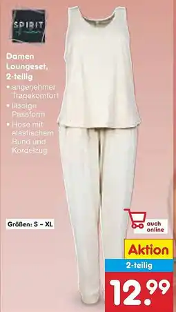Netto Marken-Discount SPIRIT Damen Loungeset, 2-teilig Angebot
