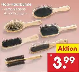 Netto Marken-Discount Holz-Haarbürste Angebot