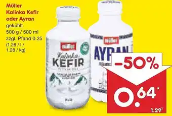 Netto Marken-Discount Müller Kalinka Kefir oder Ayran Angebot