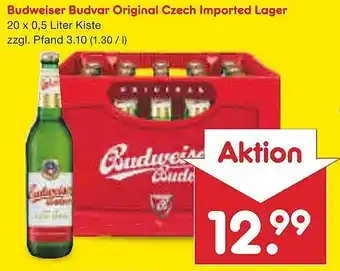 Netto Marken-Discount Budweiser Budvar Original Czech Imported Lager Angebot