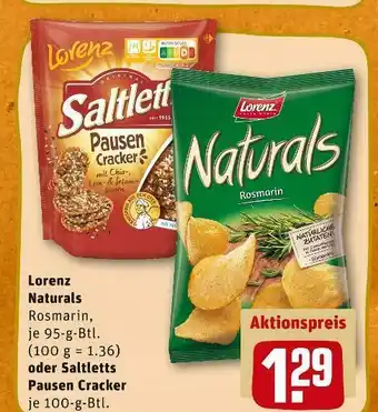 REWE Lorenz naturals oder saltletts Angebot