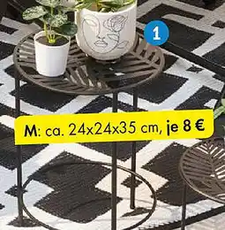 TEDi Blumentisch Angebot