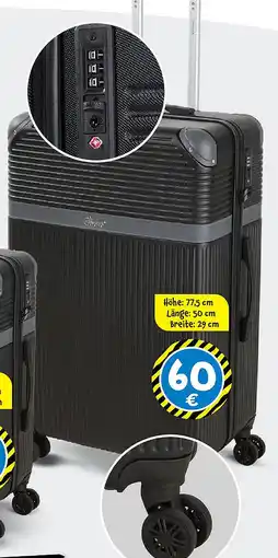 TEDi TRAVELUX Hartschalenkoffer Premium Angebot