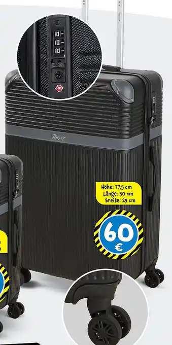 TEDi TRAVELUX Hartschalenkoffer Premium Angebot