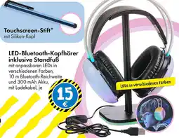 TEDi LED-Bluetooth-Kopfhörer inklusive Standfuß Angebot