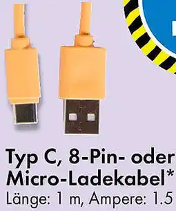 TEDi Typ C, 8-Pin- oder Micro-Ladekabel Angebot