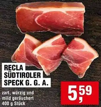 Handelshof Recla südtiroler speck g. g. a. Angebot