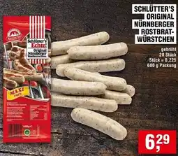 Handelshof Schlütter's original nürnberger rostbratwürstchen Angebot