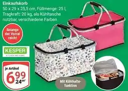 Globus KESPER Einkaufskorb Angebot