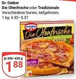 Globus Dr. Oetker Die Ofenfrische oder Tradizionale Angebot