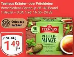 Globus Teehaus Kräuter- oder Früchtetee Angebot