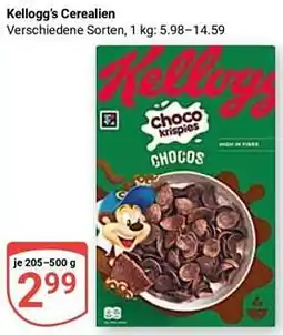 Globus Kellogg's Cerealien Angebot