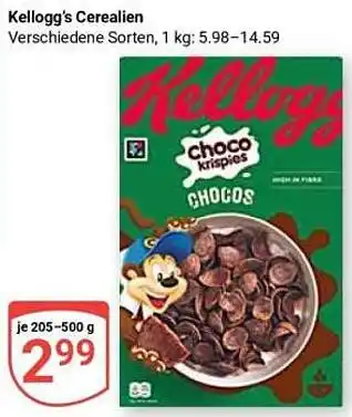 Globus Kellogg's Cerealien Angebot
