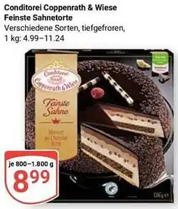 Globus Conditorei Coppenrath & Wiese Feinste Sahnetorte Angebot