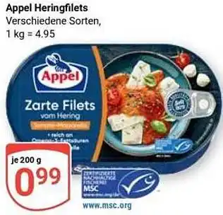 Globus Appel Heringfilets Angebot