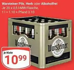 Globus Warsteiner Pils, Herb oder Alkoholfrei Angebot