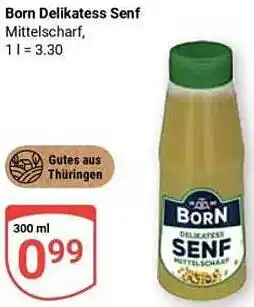 Globus Born Delikatess Senf Angebot
