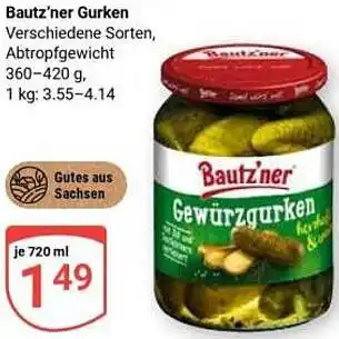 Globus Bautz'ner Gurken Angebot
