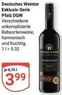 Globus Deutsches Weintor Exklusiv-Serie Pfalz DQW Angebot