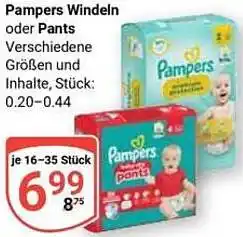 Globus Pampers Windeln oder Pants Angebot