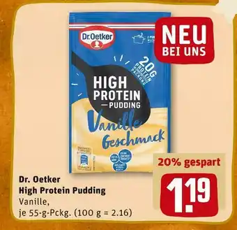 REWE Dr. oetker high protein pudding Angebot