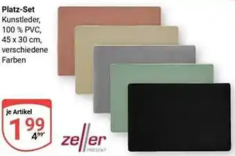 Globus Zeller Platz-Set Angebot