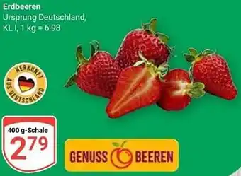 Globus Erdbeeren Angebot