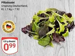 Globus Pflücksalat Angebot