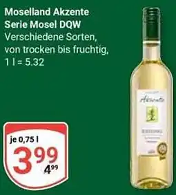 Globus Moselland Akzente Serie Mosel DQW Angebot