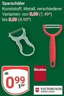 Globus Metaltex Sparschäler Angebot