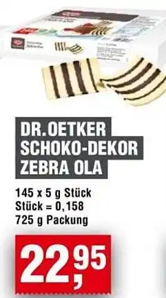 Handelshof Dr. oetker schoko-dekor zebra ola Angebot